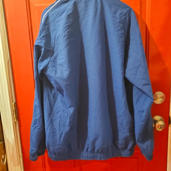 Excellent condition Adidas lightweight blue mesh lined jacket Large - Picture 3 of 7